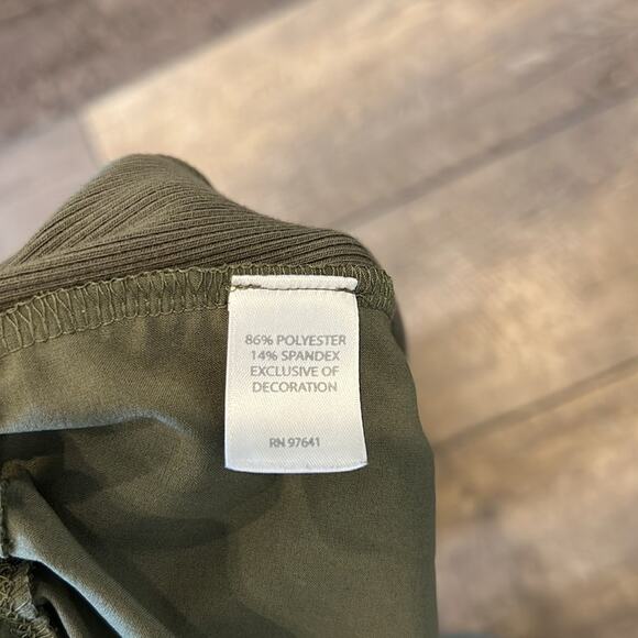 J.Jill Fit Kalamata Green Pull On Active Pant Size L - Picture 7 of 9